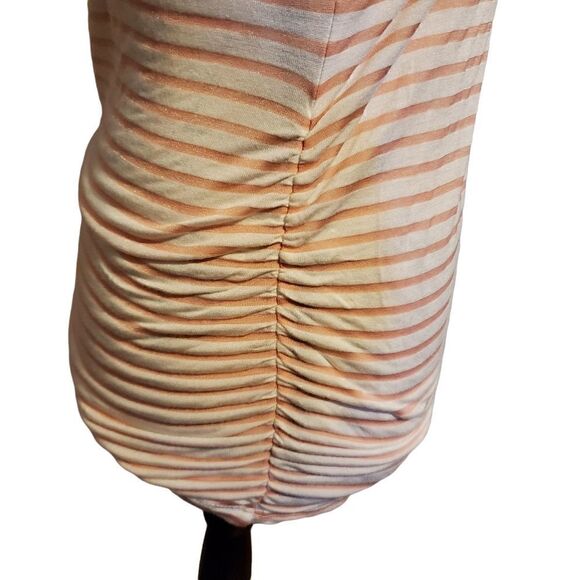 Promesa Ladies Pink & White Striped Tank With Floral Applique - Size Small - Picture 5 of 6